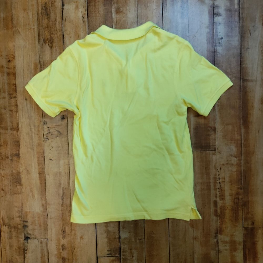 Nautica 14 to 16 boys collared shirt golf shirt yellow large polo shirt cotton - Picture 4 of 4